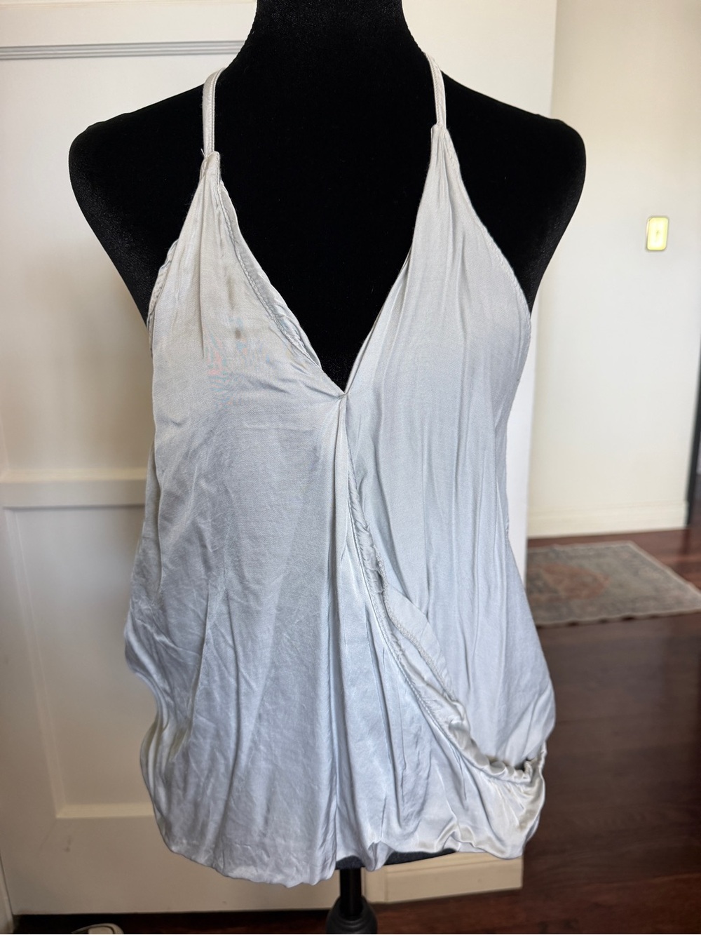 Lightweight light blue Halter Tank Top